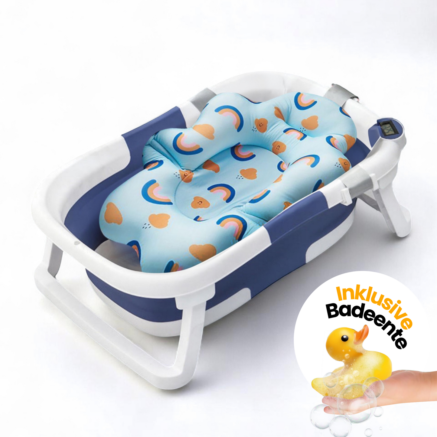 Babybadewanne mit Thermometer