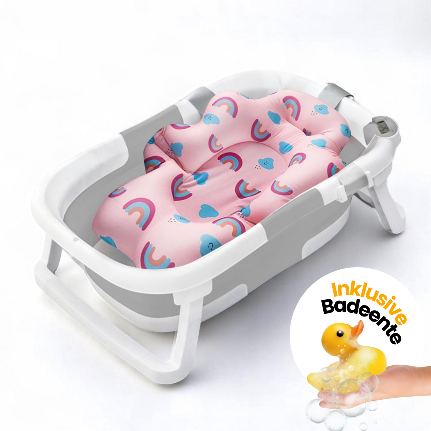 Babybadewanne mit Thermometer
