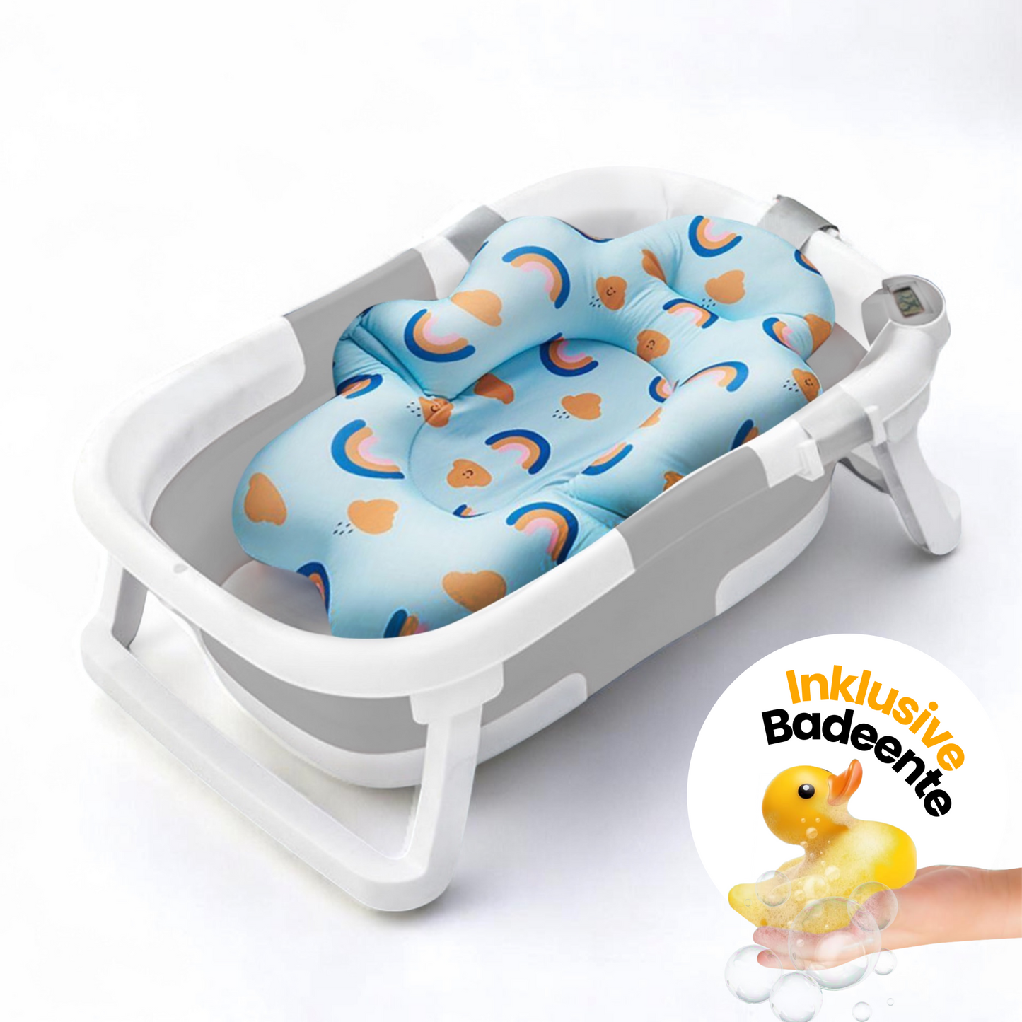 Babybadewanne mit Thermometer