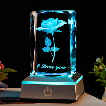 3D-Rosen-LED-Nachtlicht