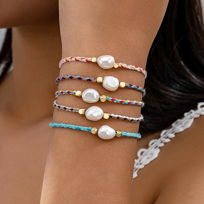 Perlenketten-Charm-Armband