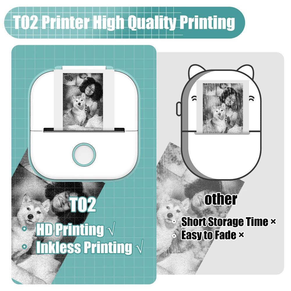 Tragbarer Mini-Taschen-Drucker