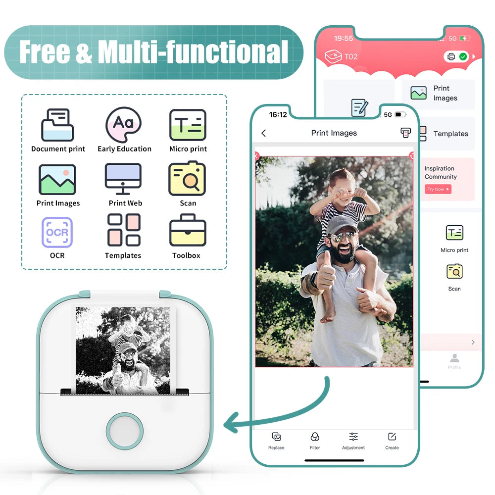 Portable Mini Pocket Printer