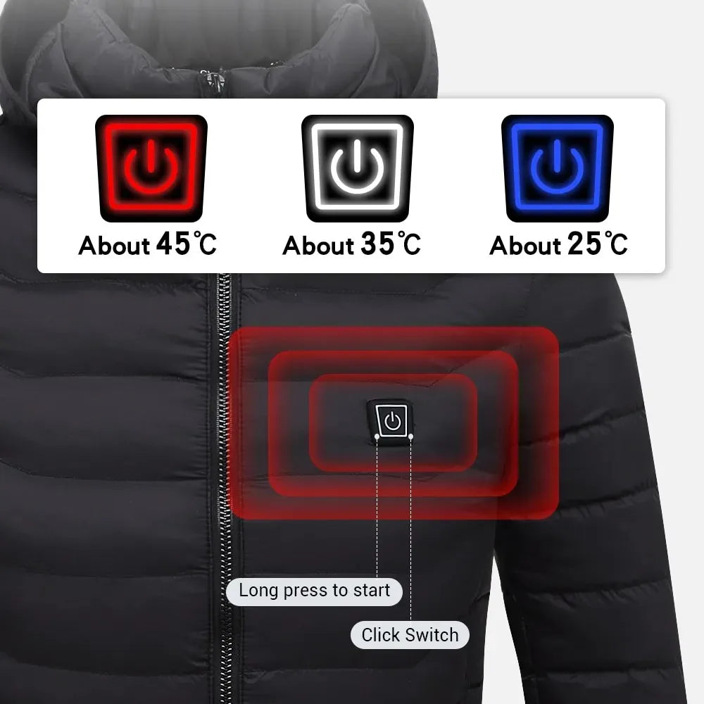  beheizbare Winterjacke für Damen und Herren